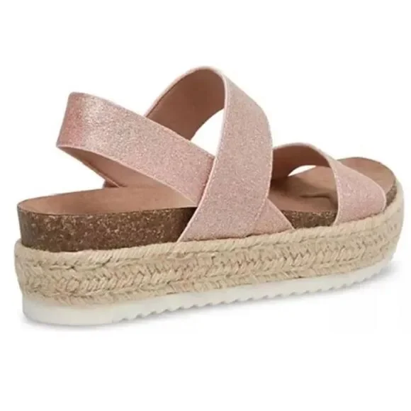 Madden Girl Cybell Women's Slip on Platform Sandals - sz 8 - Picture 2 of 4